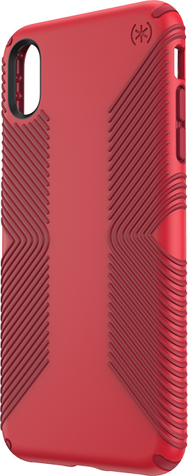 Speck Presidio Grip Case - iPhone XS Max - Heartrate Red / Vermillion Red